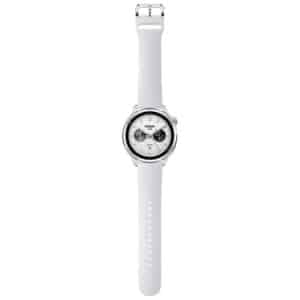 Xiaomi Watch S4 plata con correa completa y cuerpo visible